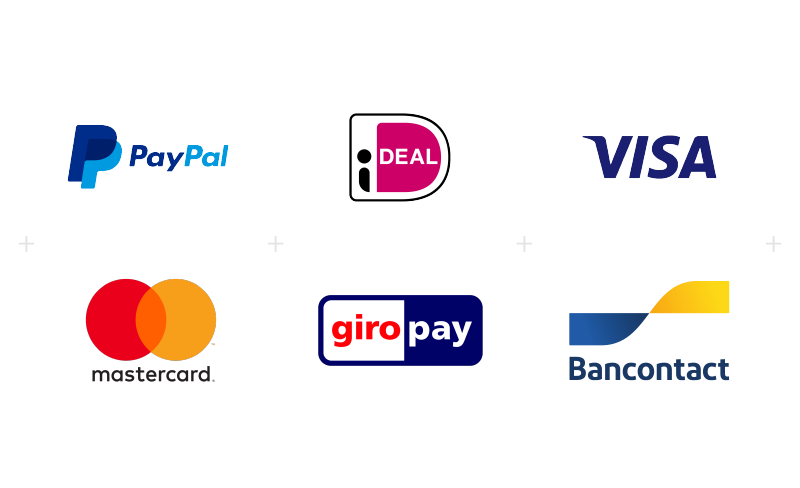 Pay directly online with a payment method of your choice